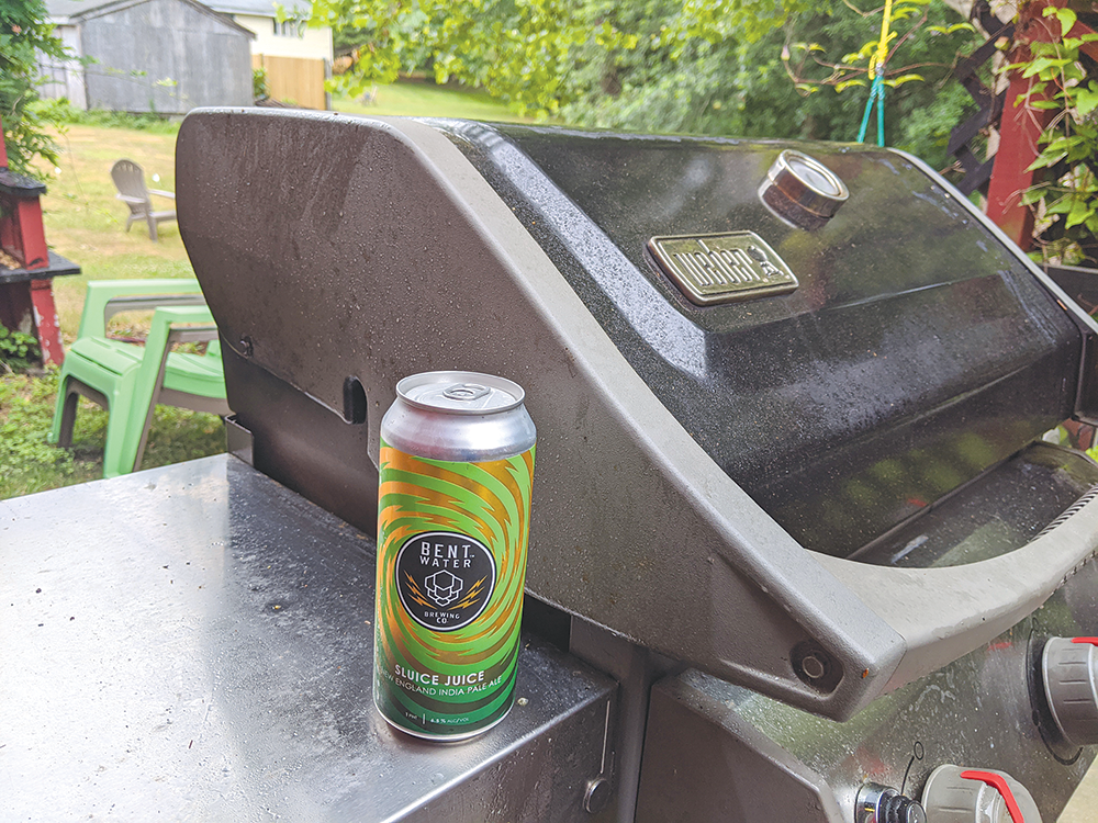 Grilling with beer