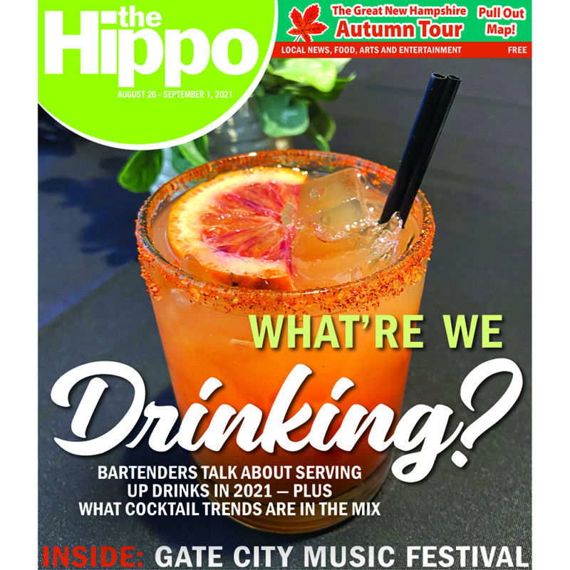 cover of magazine with drink on front