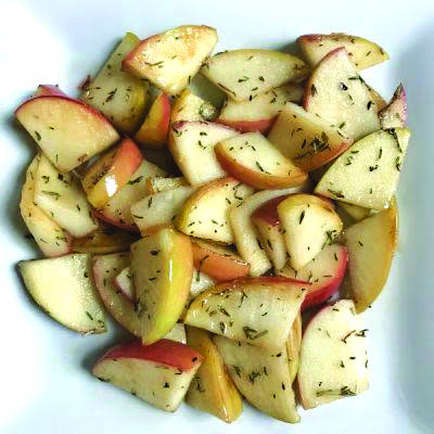 Thyme and brown sugar apples