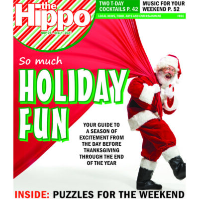 cover of Hippo, Santa with a giant bag slung over his shoulder