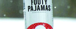 can of Footy Pajamas beer in snow