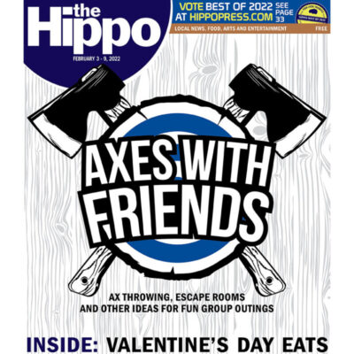 cover for Hippo, Axes with friends, fun group outings
