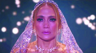 film still from Marry Me with Jennifer Lopez