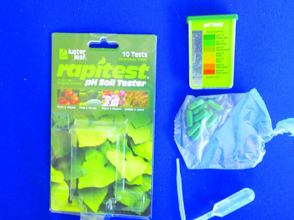 pH test kit for soil