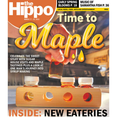 front cover to the Hippo, featuring maple syrup
