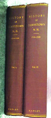 the spines of 2 antique books