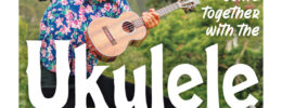 newspaper front page featuring Jake Shimabukuro with his ukulele