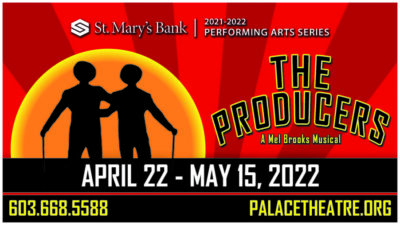 advertisement for stage production of The Producers musical