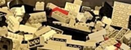 box of assorted legos