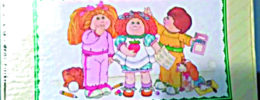 box with cabbage patch dolls illustrated on cover