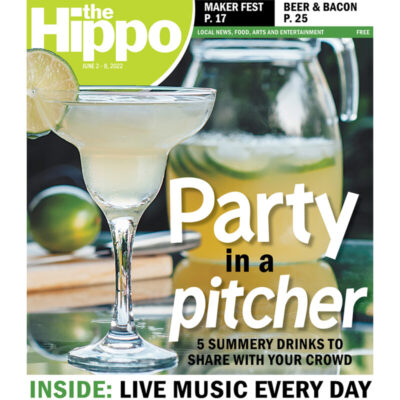 front page of Hippo issue Party in a pitcher