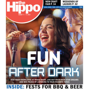 front page of Hippo issue, fun after dark