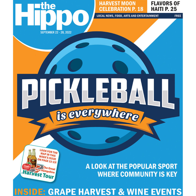 cover of Hippo issue with illustrated pickleball on cover