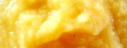 closeup of applesauce