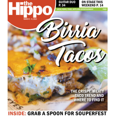 Frontpage of the Hippo, Birria Tacos