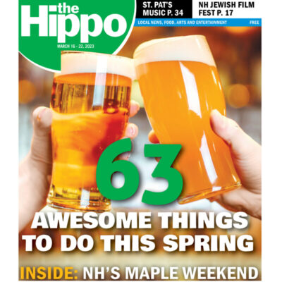 Hippo frontpage showing two hands toasting with beer glasses