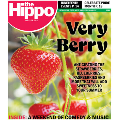 cover of the Hippo, showing close up of strawberries