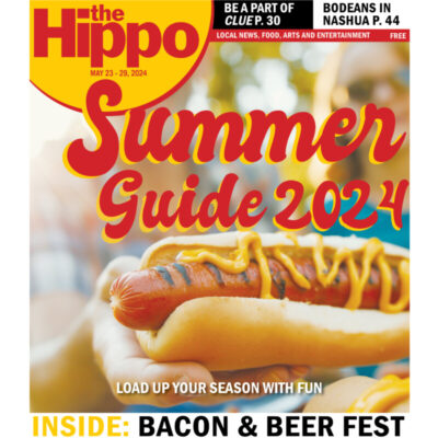cover of magazine showing hotdog in foreground