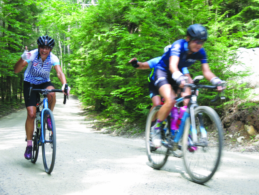 A ride on gravel