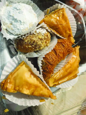 Variety of Greek Pastries