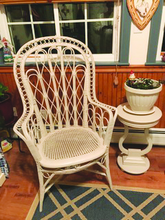 Antique wicker chair