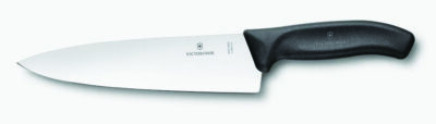 large professional kitchen knife on white background