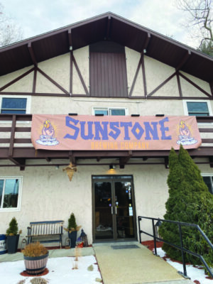 A photo of the front side of Sunstone, a cottage-style brewery.