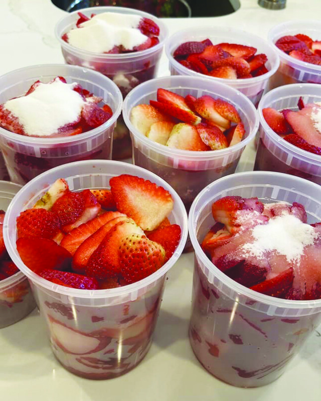 Strawberries for the library