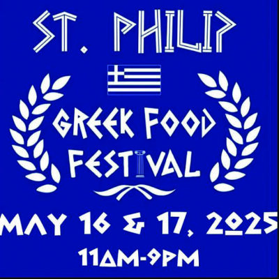 Poster for the St. Philip Greek Food Festival
