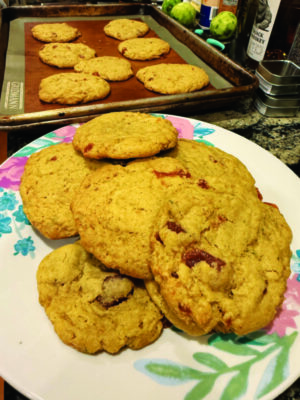 A tasty plate of Guava and goat cheese cookies made by John Fladd.