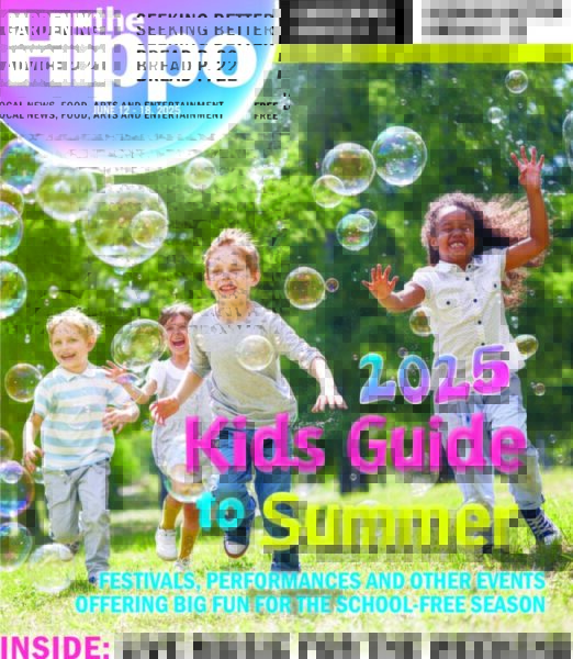 A Hippo cover shows a bunch of kids running and having fun in summer surrounded by bubbles