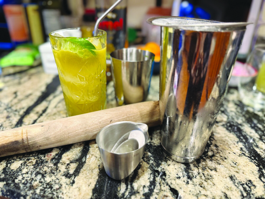 Basil Cachaça Smash