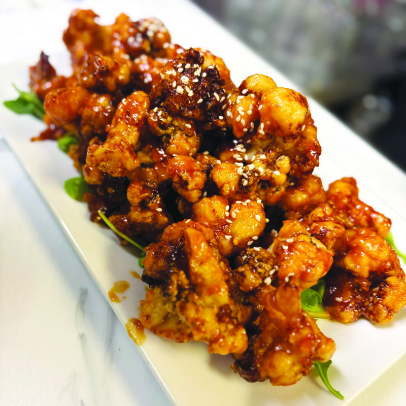 Gyros and cauliflower tacos