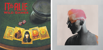 album covers for IT’sALIE, Wild Games and Onelight, Autobody