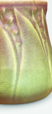 close up of part of a vase with simple decoration