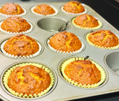 muffins in muffin tin