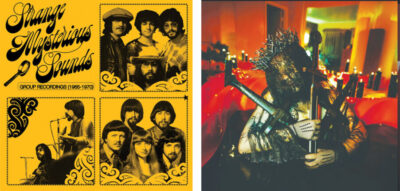 Ted Lucas, Images of album covers for Life [Disc 1: Strange Mysterious Sounds (1965-1970)] and Holy Wars, Shadow Work / Light Work